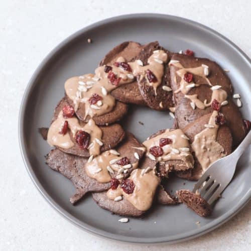 Choc Oat Pancakes