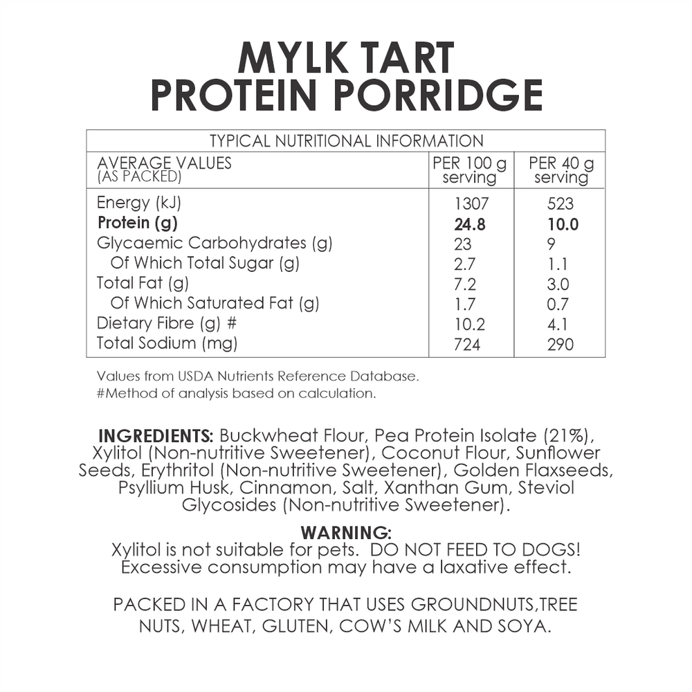 
                  
                    Mylk Tart Vegan Protein Porridge
                  
                
