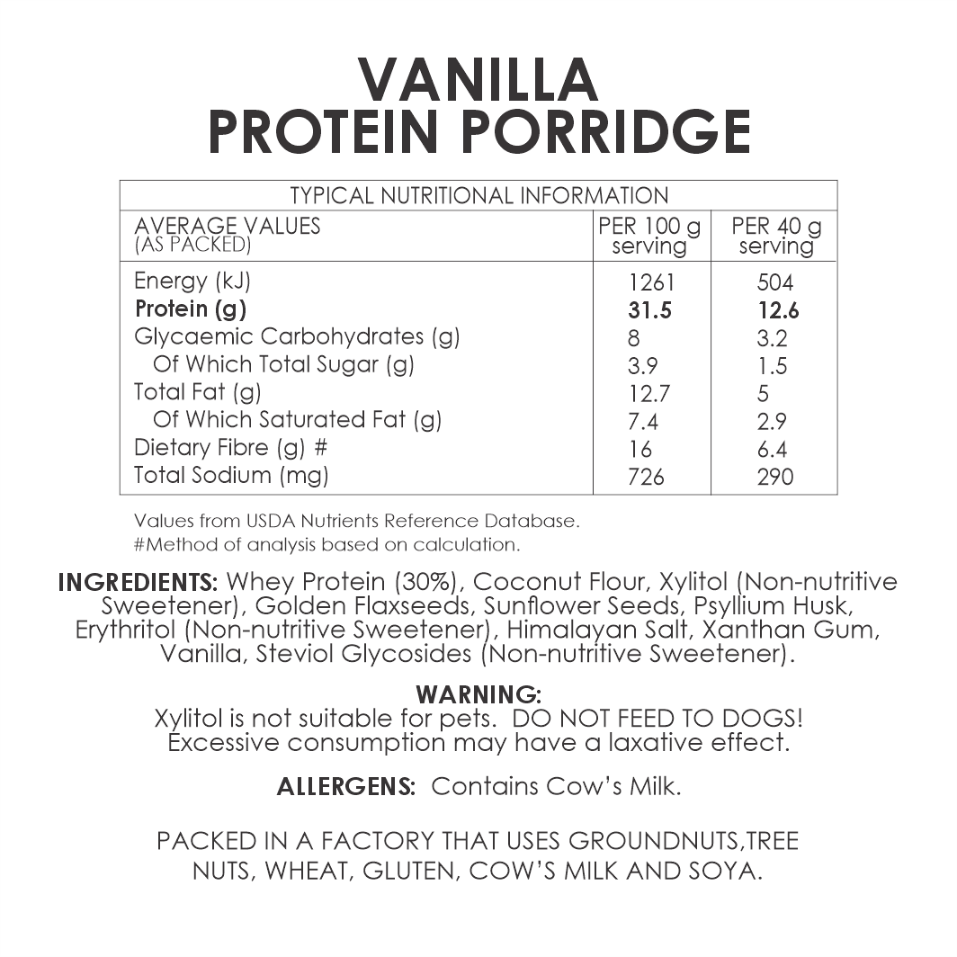 
                  
                    Vanilla Protein Porridge (Bulk Savings)
                  
                